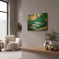 'Marina 16' By Alex Hook Krioutchkov Gold Metal Wall Art