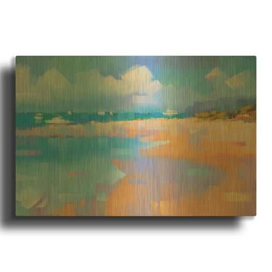 'Playa 14' By Alex Hook Krioutchkov Gold Metal Wall Art