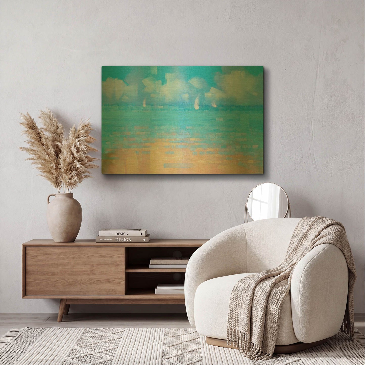 'Playa 16' By Alex Hook Krioutchkov Gold Metal Wall Art