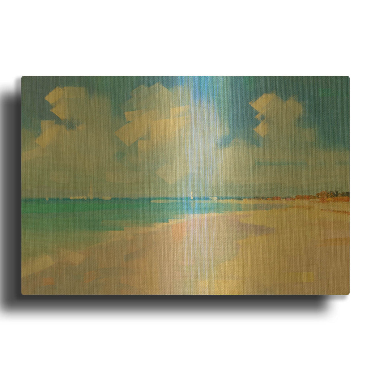 'Playa 8' By Alex Hook Krioutchkov Gold Metal Wall Art