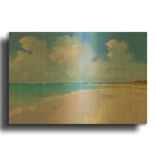 'Playa 8' By Alex Hook Krioutchkov Gold Metal Wall Art
