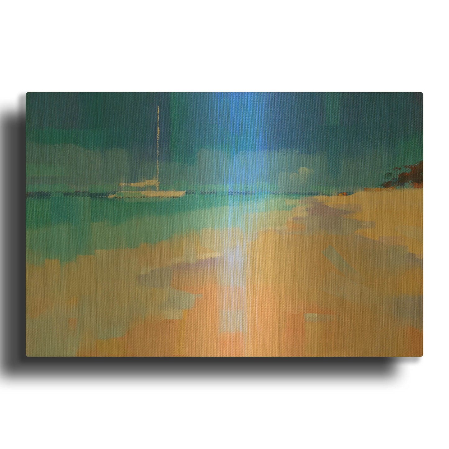 'Sound of Paradise' By Alex Hook Krioutchkov Gold Metal Wall Art
