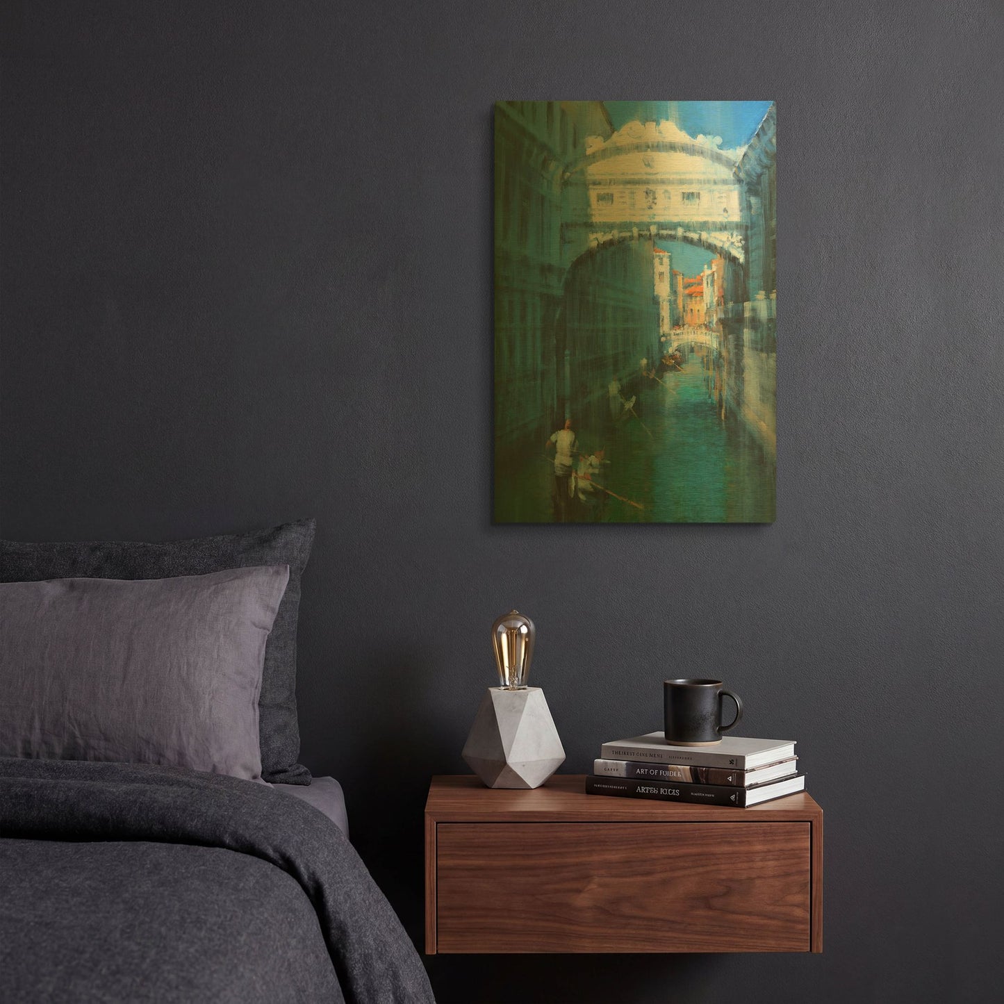 'Venice II' By Alex Hook Krioutchkov Gold Metal Wall Art