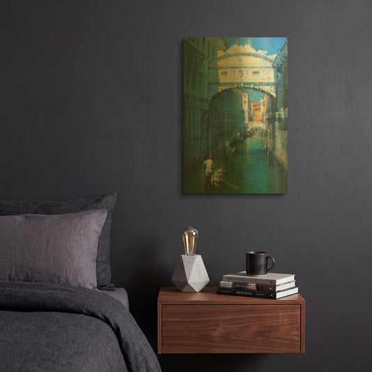 'Venice II' By Alex Hook Krioutchkov Gold Metal Wall Art