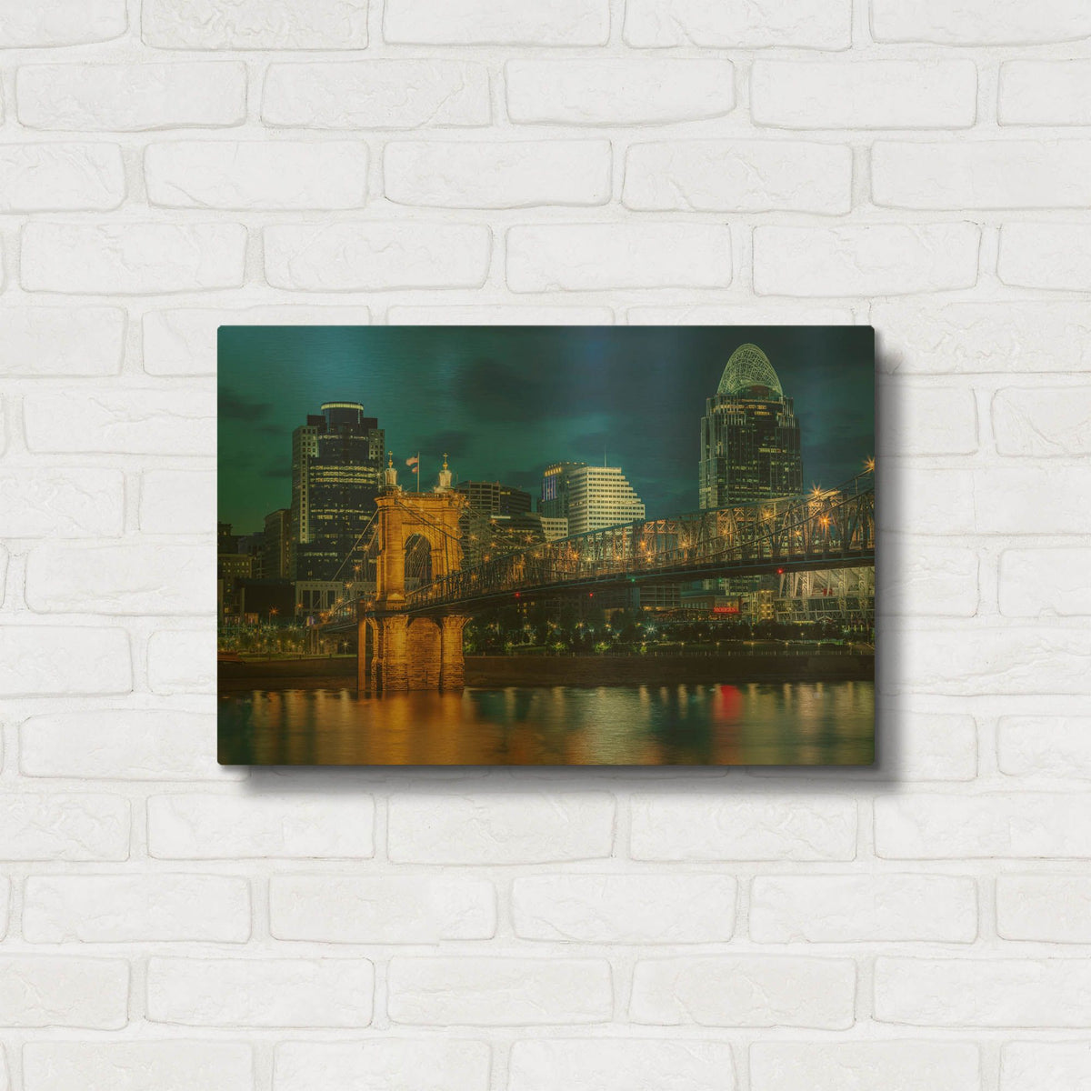 'Cincinnati' By AKG Gold Metal Wall Art