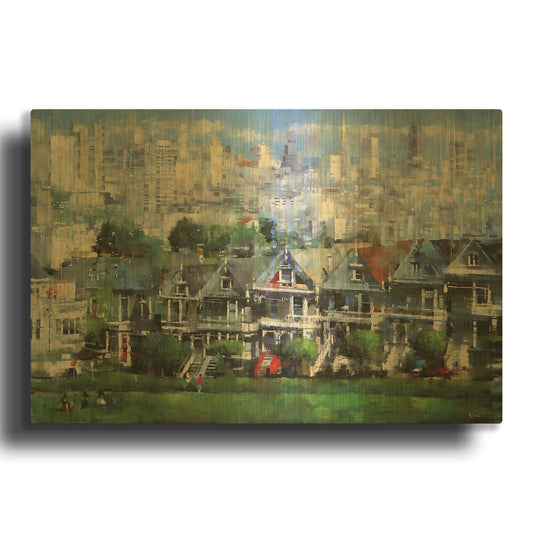 'Painted Ladies' By Mark Lague Gold Metal Wall Art