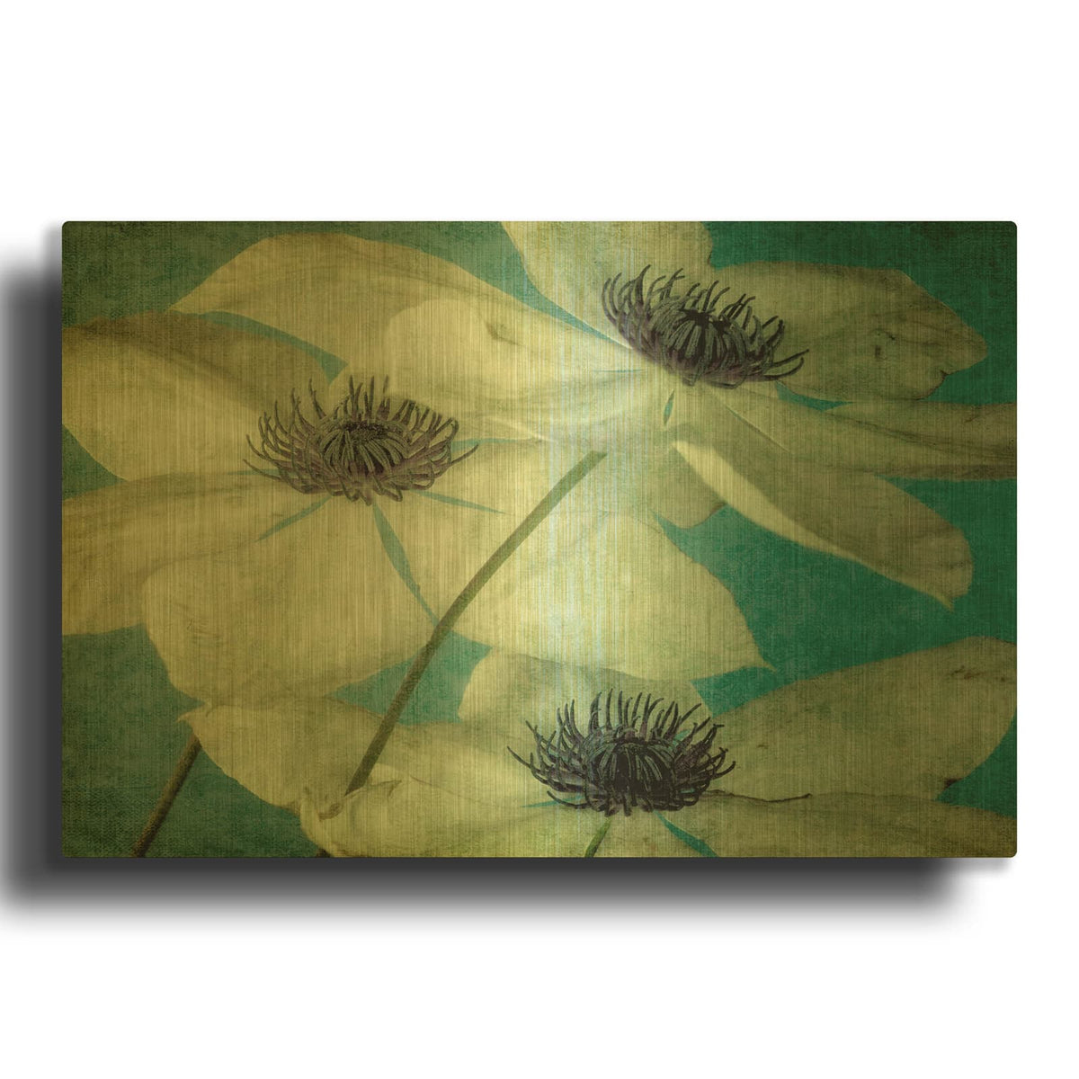 'Klema' By Dawn LeBlanc Gold Metal Wall Art