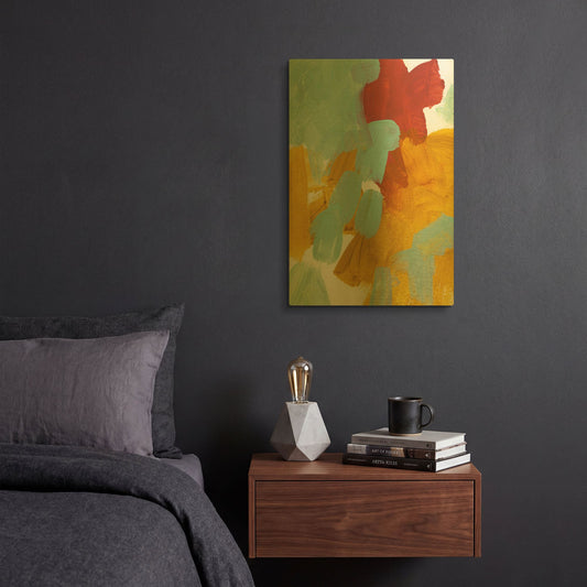 'Alla Prima 1' By Iris Lehnhardt Gold Metal Wall Art