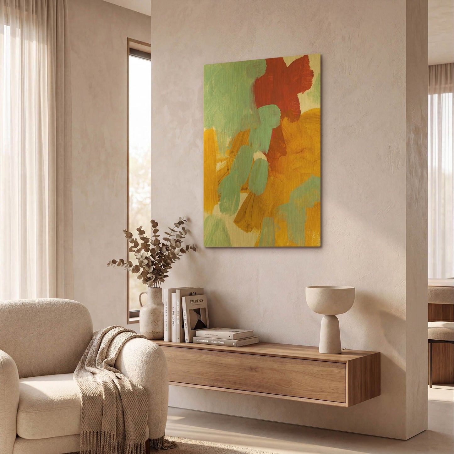 'Alla Prima 1' By Iris Lehnhardt Gold Metal Wall Art