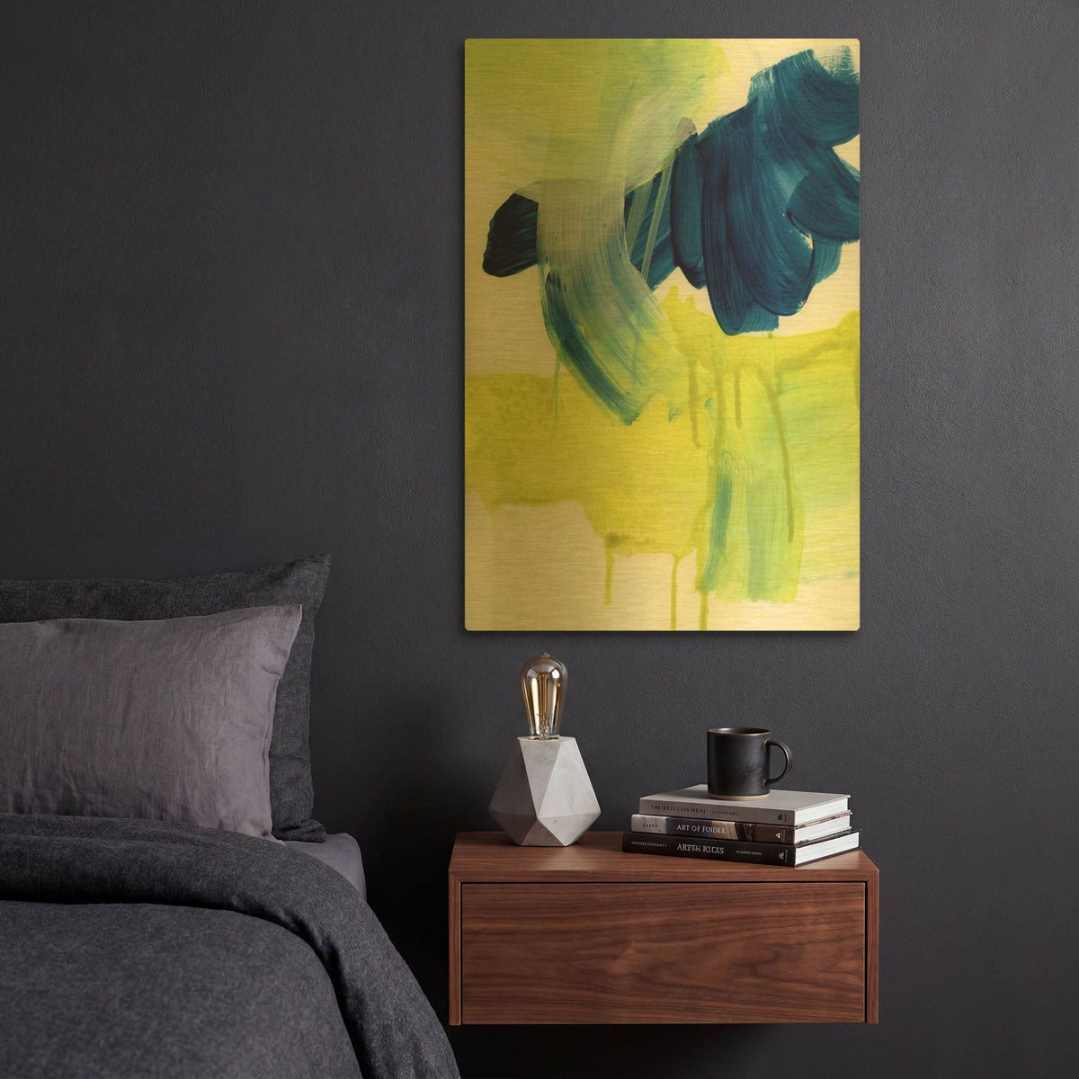 'Alla Prima 3' By Iris Lehnhardt Gold Metal Wall Art