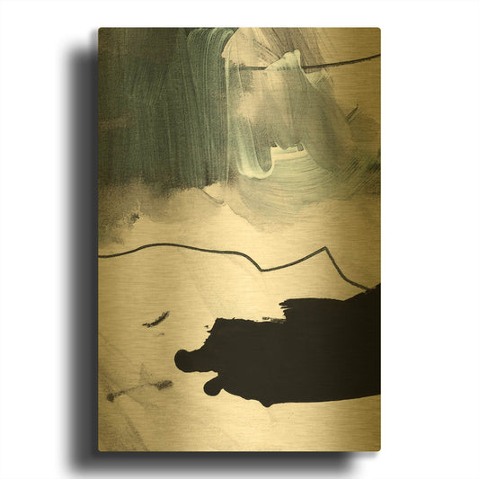 'BS 4' By Iris Lehnhardt Gold Metal Wall Art
