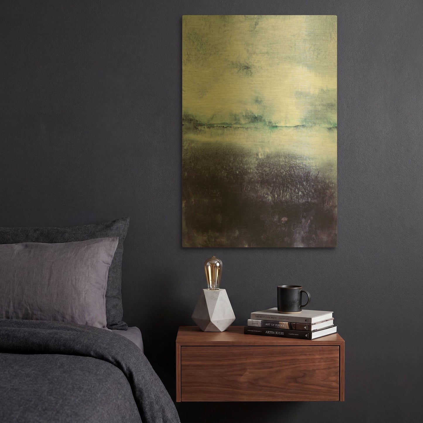 'Direction North' By Iris Lehnhardt Gold Metal Wall Art