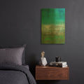 'Green Oasis' By Iris Lehnhardt Gold Metal Wall Art