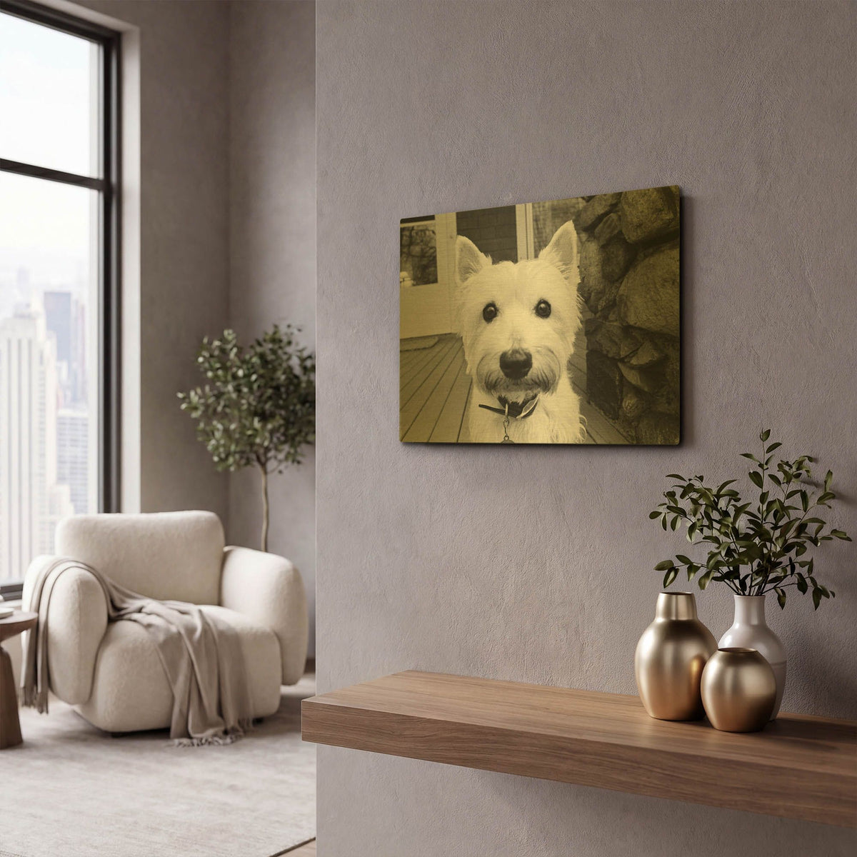 'Rosie' By Kim Levin Gold Metal Wall Art