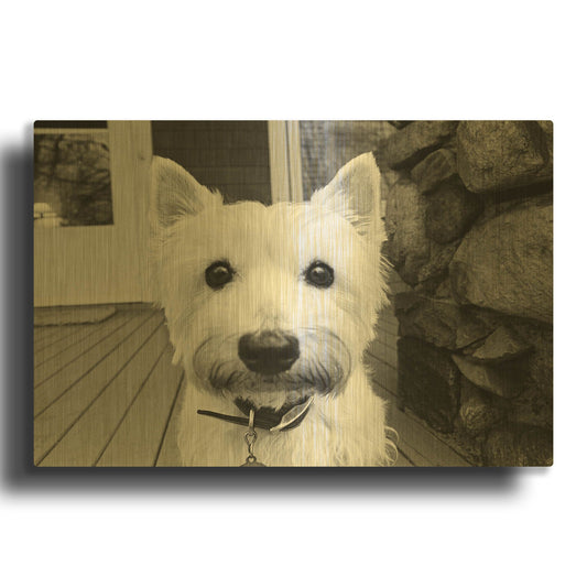 'Rosie' By Kim Levin Gold Metal Wall Art