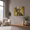 'Zoey' By Kim Levin Gold Metal Wall Art