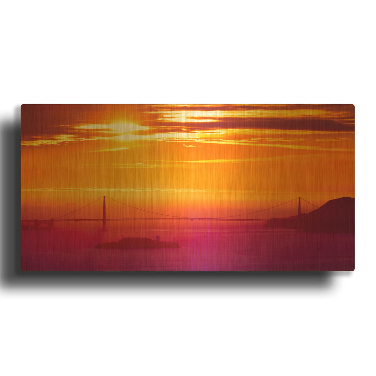 'The Sun Gate' By Greg Linhares Gold Metal Wall Art