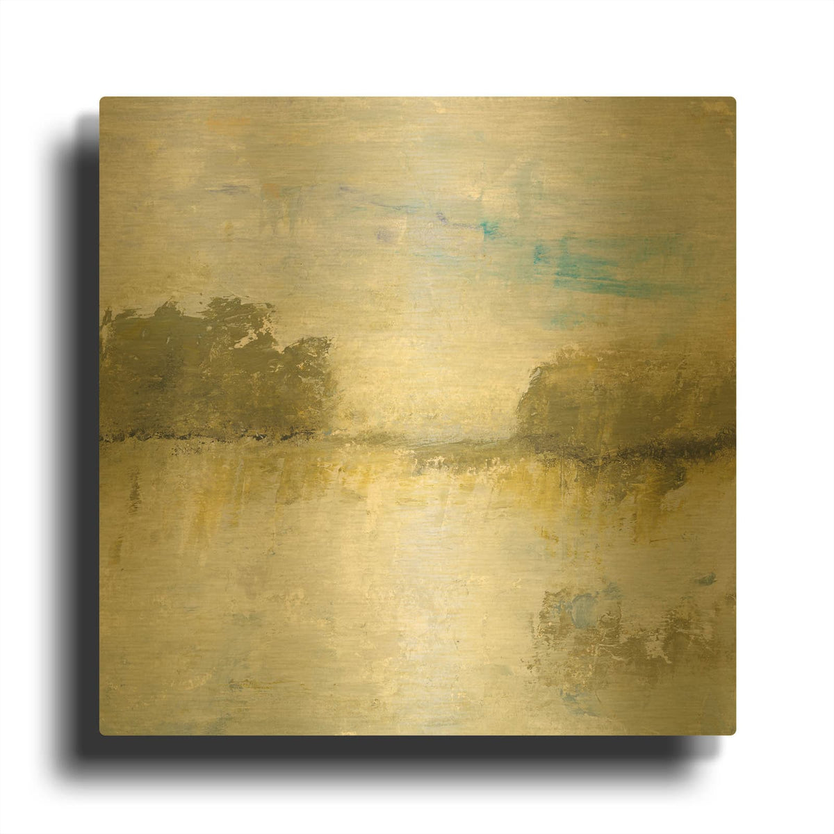 'The Fields I Call Home' By Lisa Mann Fine Art Gold Metal Wall Art