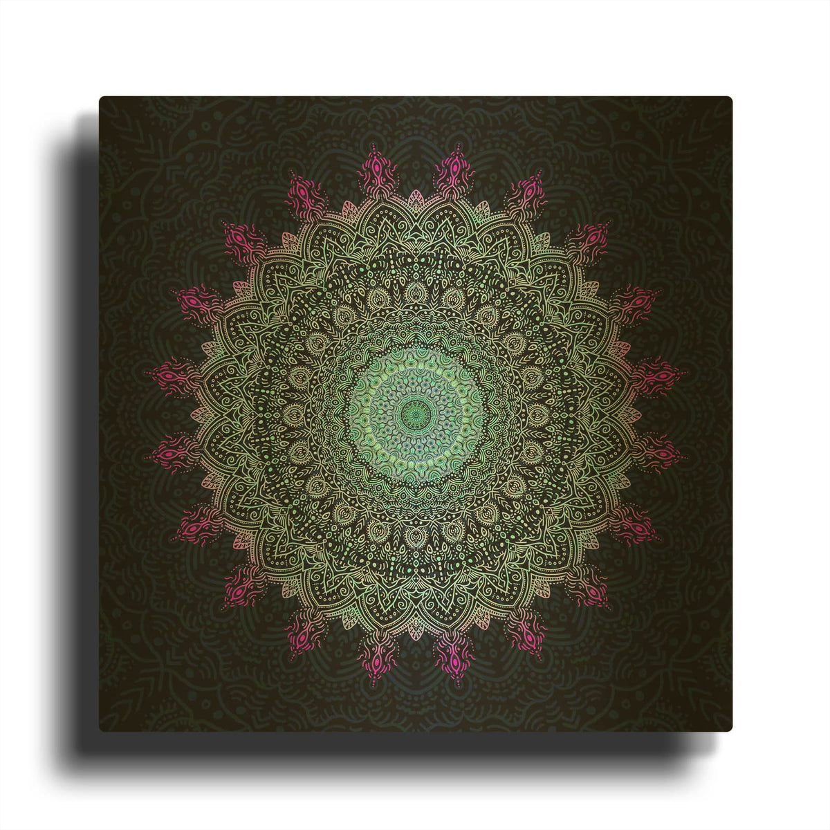 'Zen Mandala 1' By Cameron Gray Gold Metal Wall Art