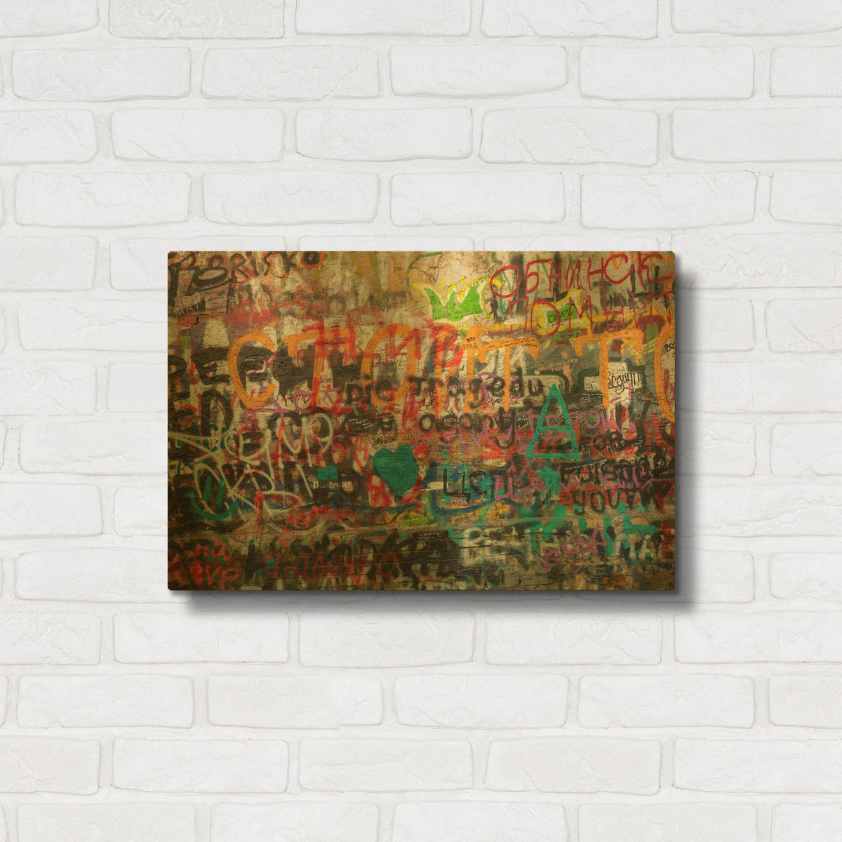 'Russian Abstract' By AKG Gold Metal Wall Art