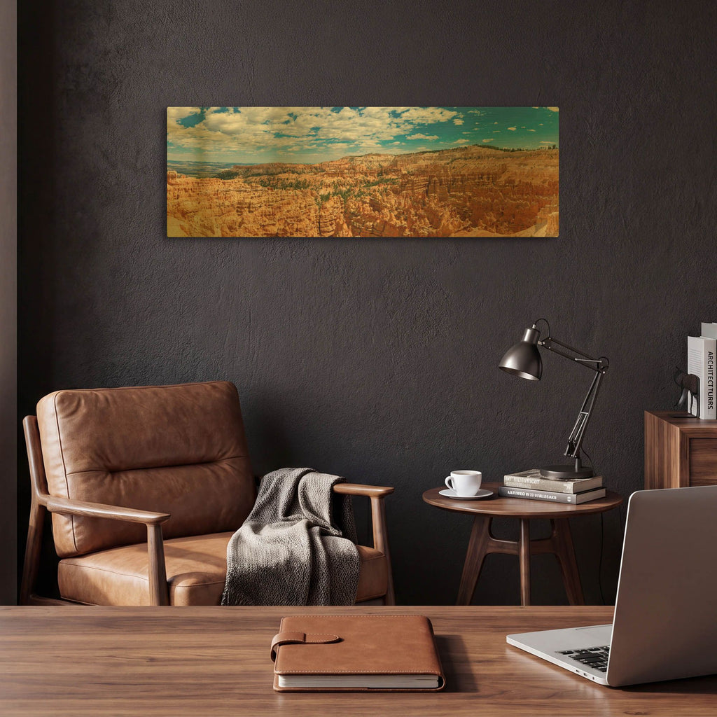 'Utah - Bryce Canyon' By AKG Gold Metal Wall Art