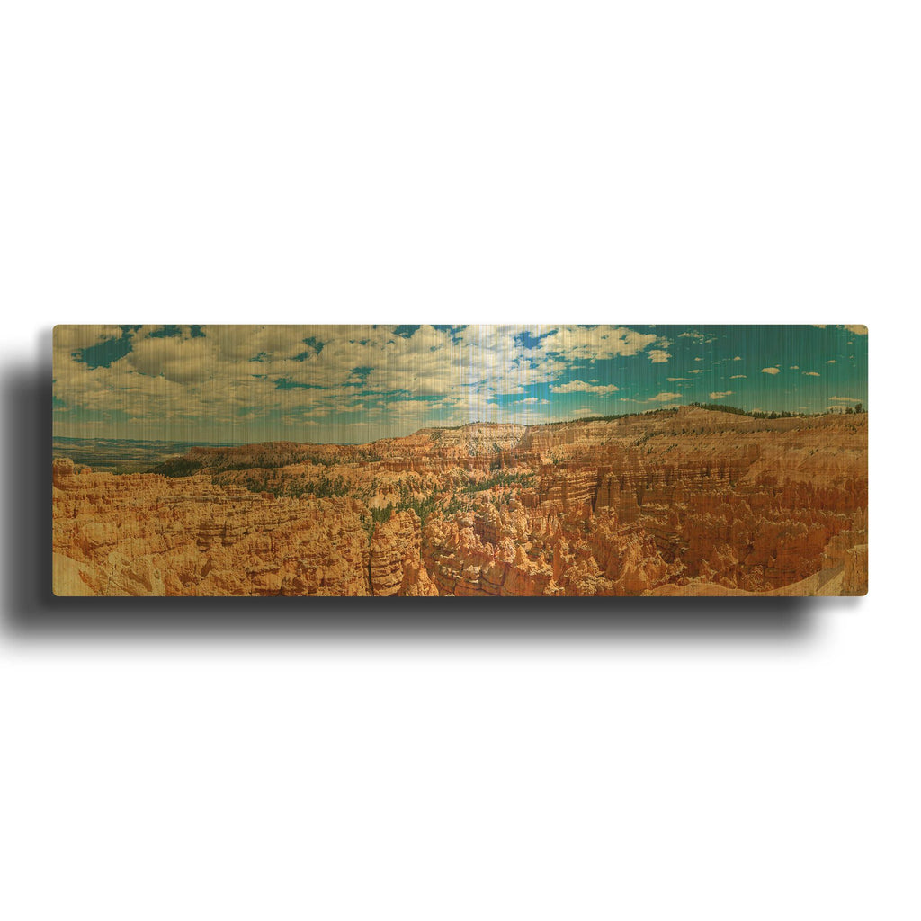 'Utah - Bryce Canyon' By AKG Gold Metal Wall Art