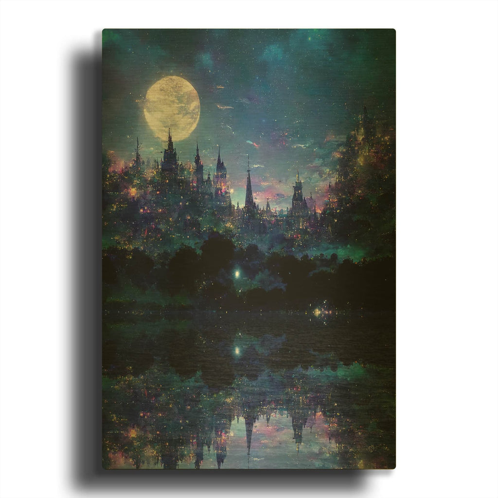 'Glowing In The Night' By Cameron Gray Gold Metal Wall Art