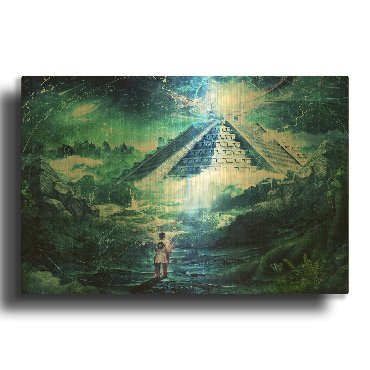 'Journey Through A Dream' By Cameron Gray Gold Metal Wall Art