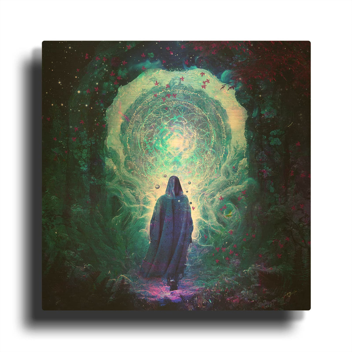 'Walk With No Whisper' By Cameron Gray Gold Metal Wall Art