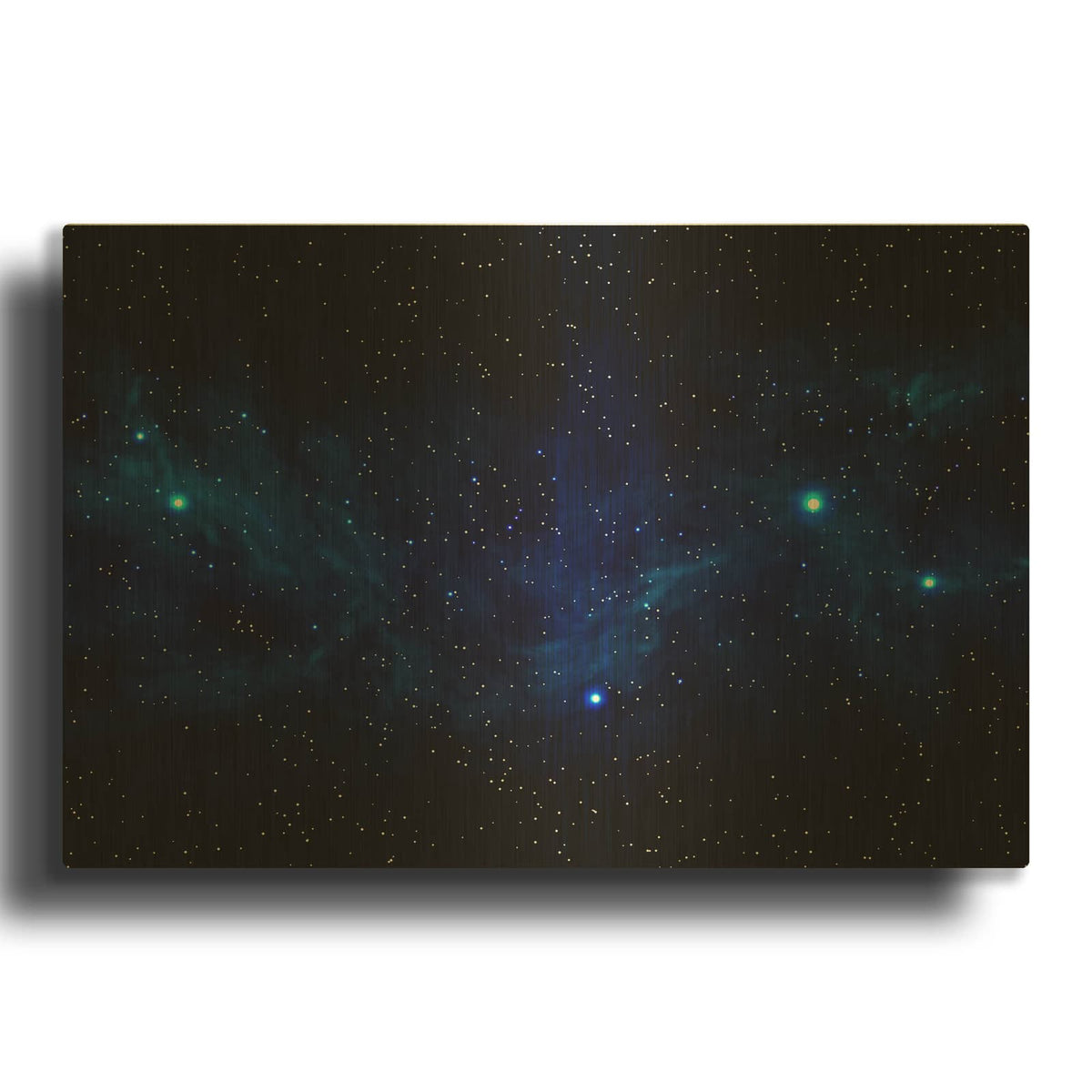 'Ultramarine Space' By Luxe Gold Metal Wall Art