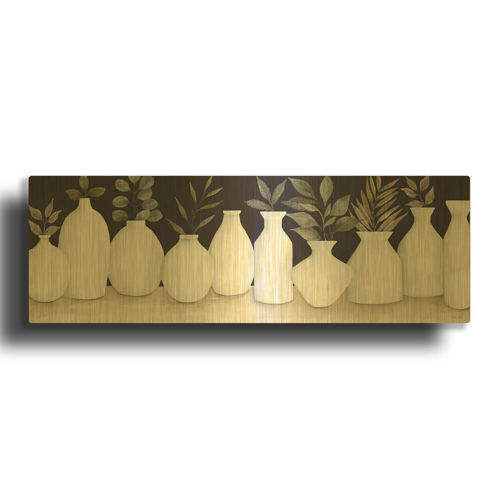'Ebony And Ivory' By Cindy Jacobs Gold Metal Wall Art