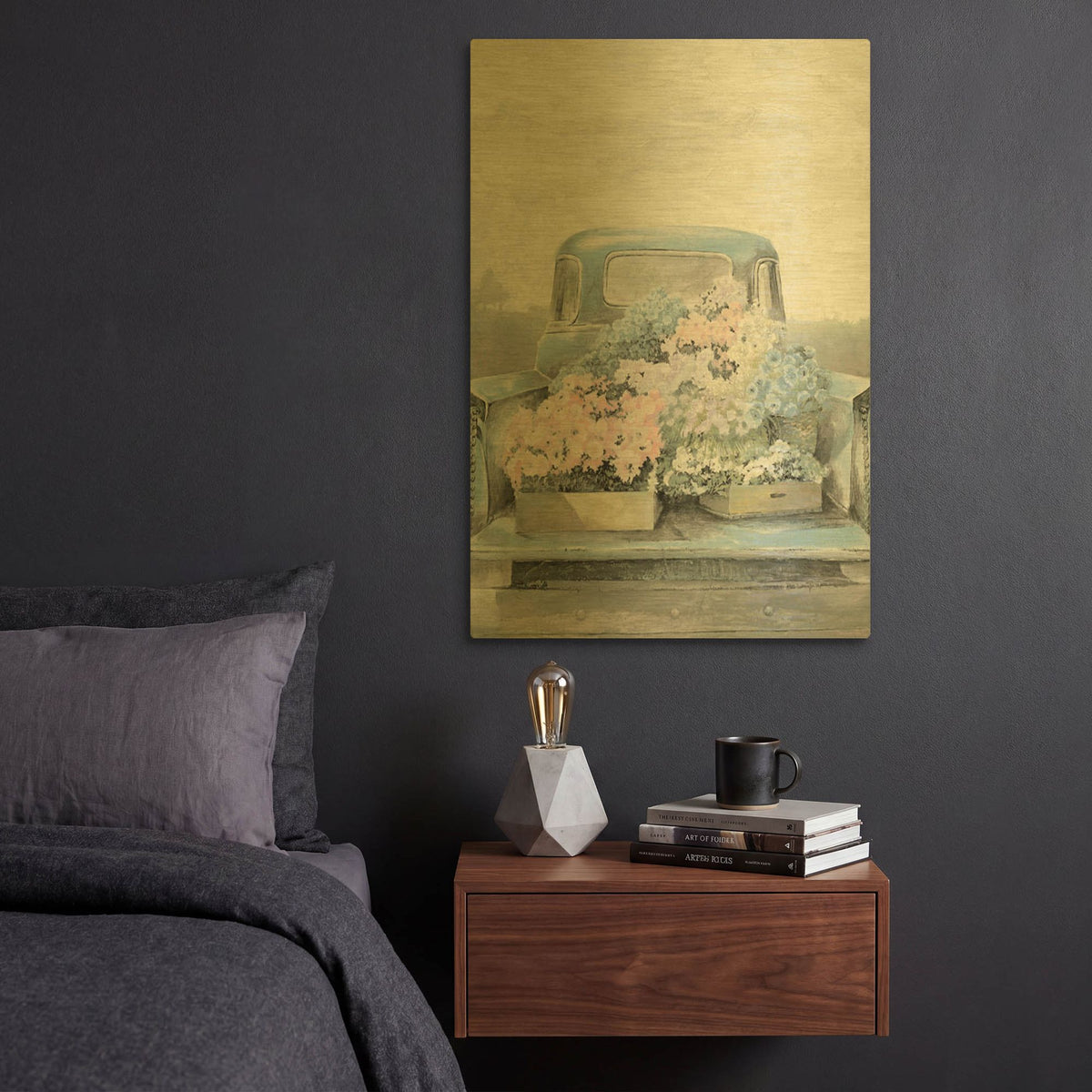 'Fresh Picks' By White Ladder Gold Metal Wall Art