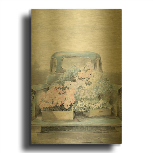 'Fresh Picks' By White Ladder Gold Metal Wall Art