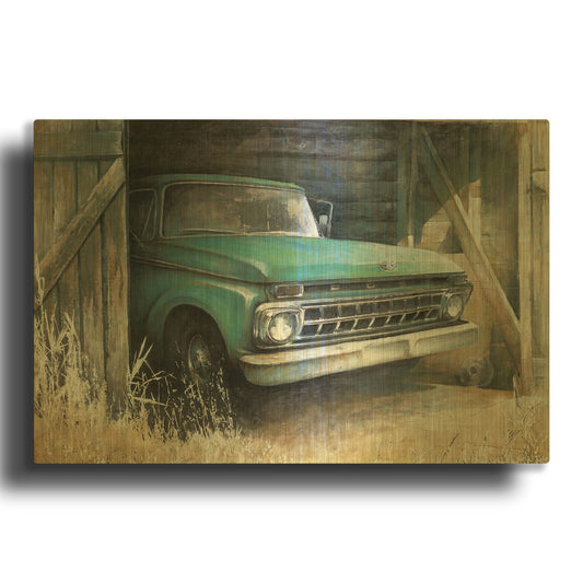 'This Old Truck' By White Ladder Gold Metal Wall Art