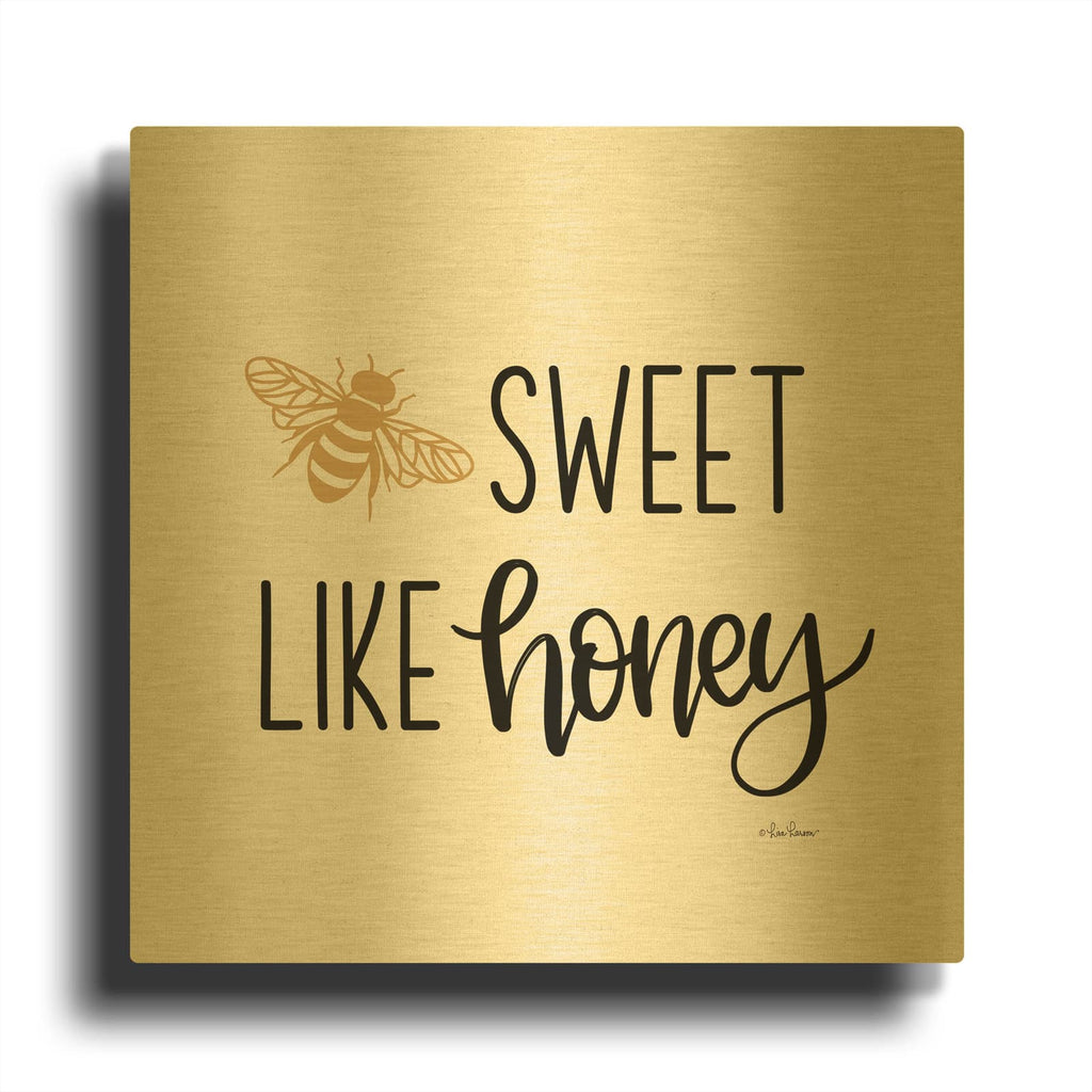 'Sweet Like Honey' By Lisa Larson Gold Metal Wall Art