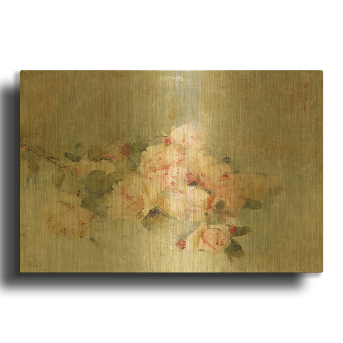 'Bouquet Of Roses' By Stellar Design Studio Gold Metal Wall Art