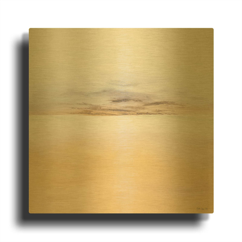 'Island Calm I' By Stellar Design Studio Gold Metal Wall Art