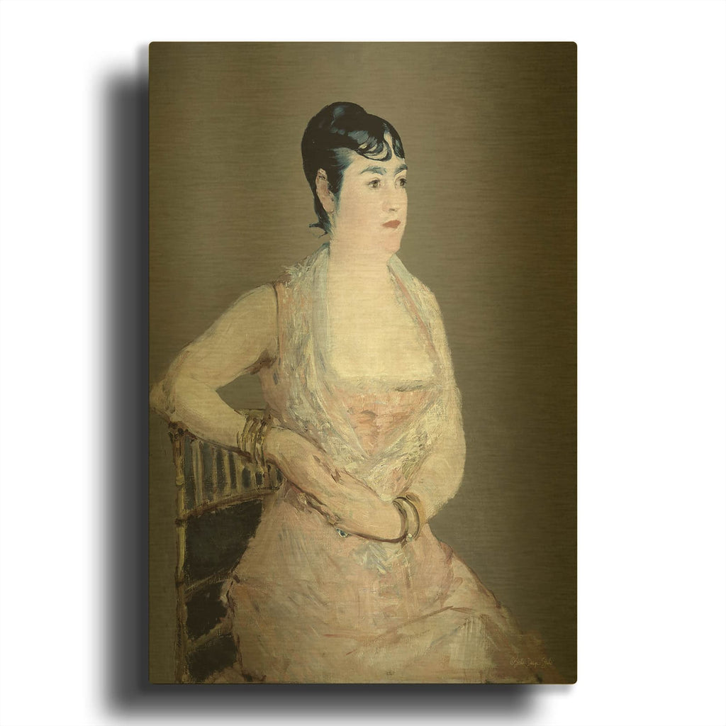 'Lady In Pink' By Stellar Design Studio Gold Metal Wall Art