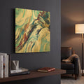'Abstraction 3' By Christov Art Gold Metal Wall Art