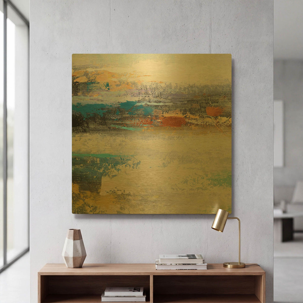 'Afternoon' By Christov Art Gold Metal Wall Art