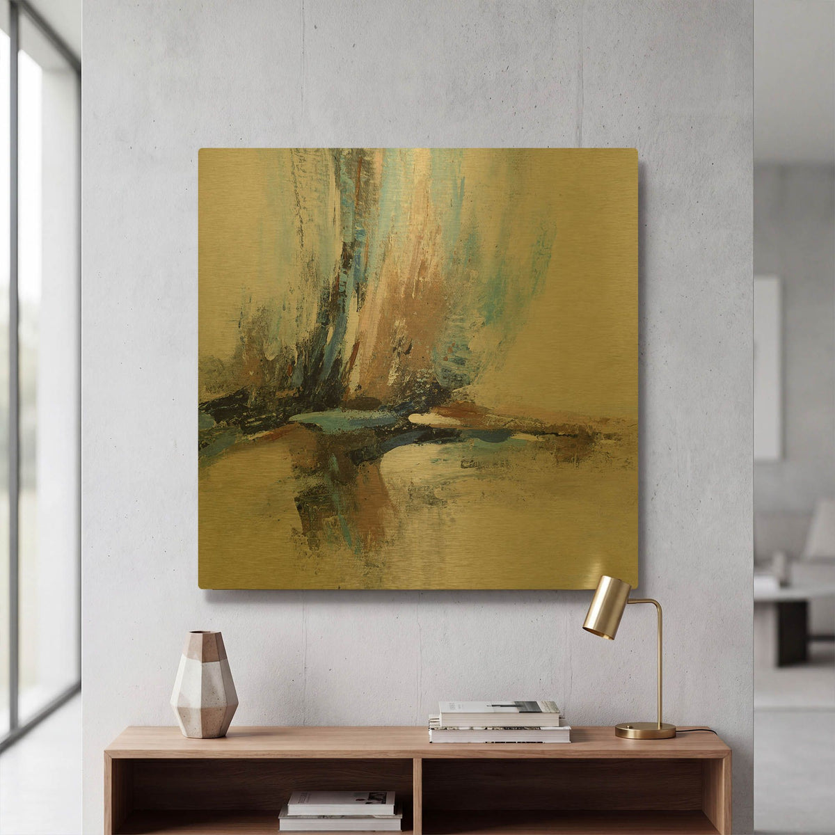 'Dream' By Christov Art Gold Metal Wall Art