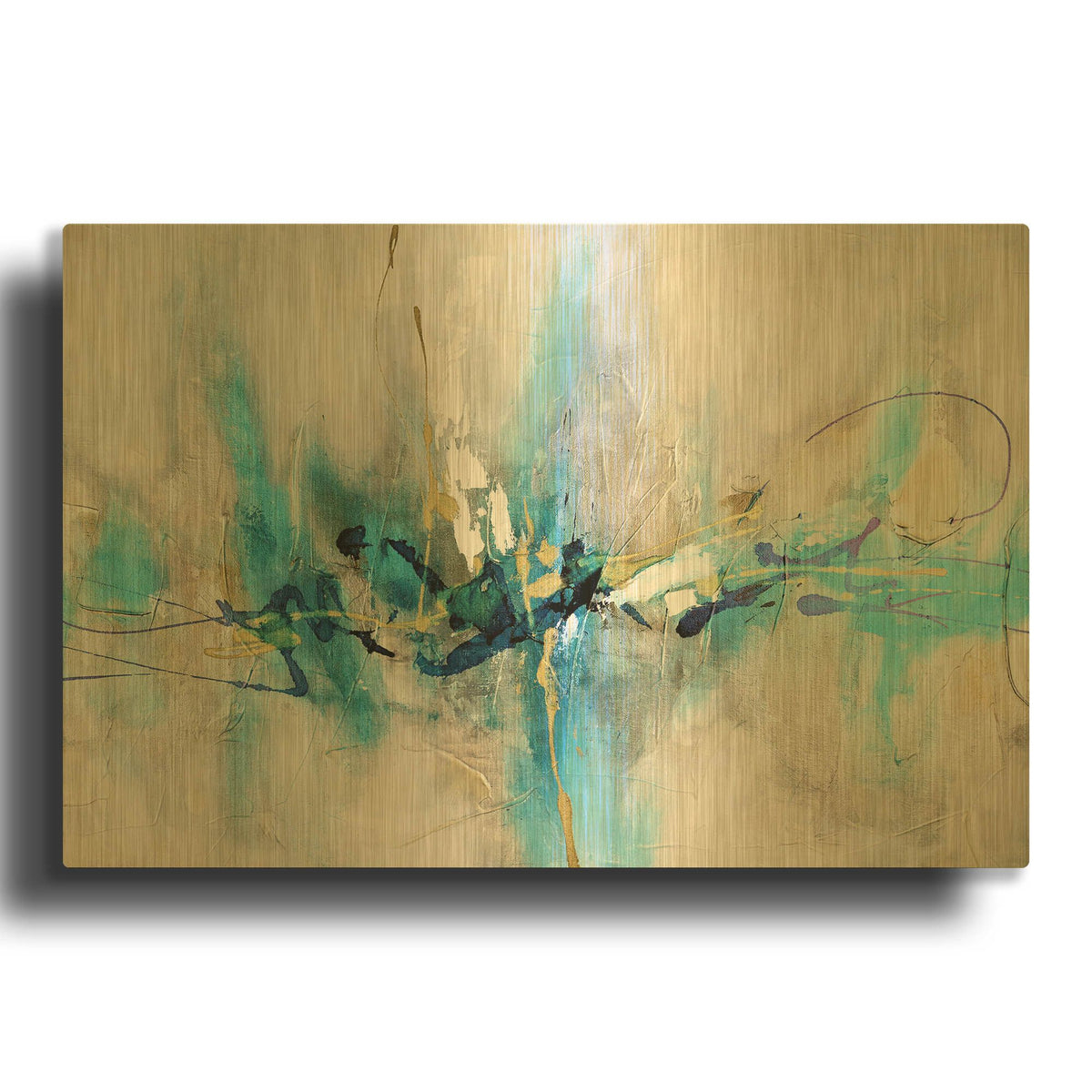 'Expression' By Christov Art Gold Metal Wall Art