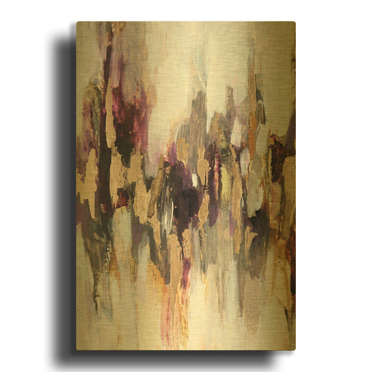 'Gleaming Gold' By Christov Art Gold Metal Wall Art