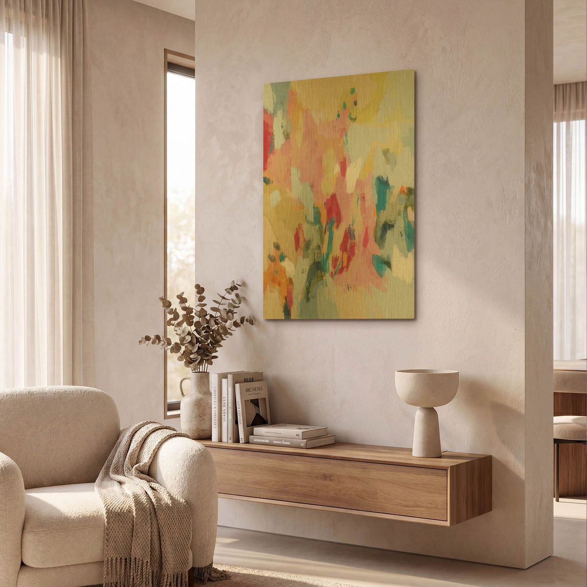 'Positive Vibes 2' By Christov Art Gold Metal Wall Art