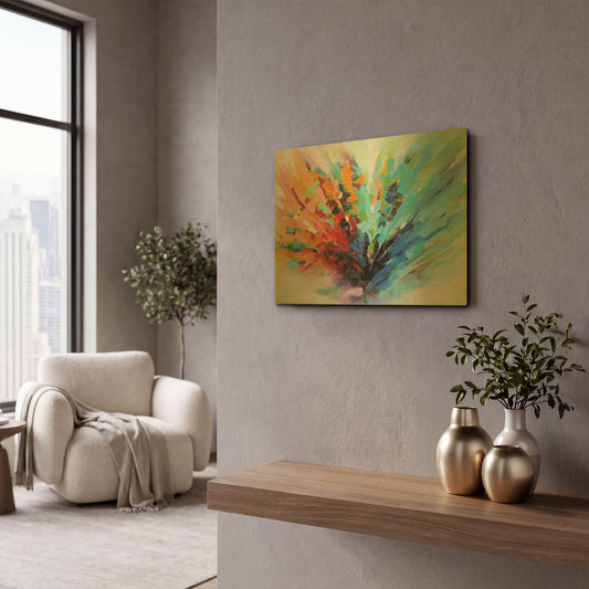 'Positive Vibes' By Christov Art Gold Metal Wall Art