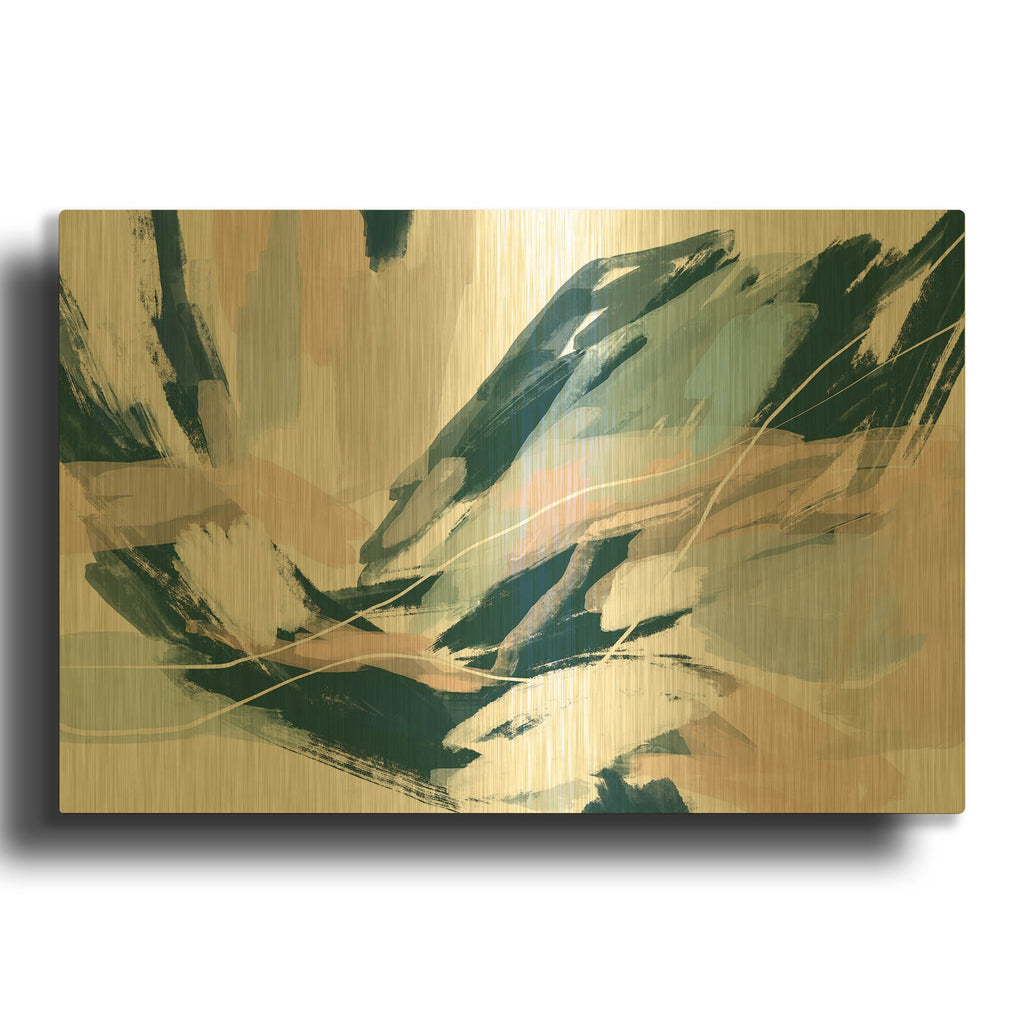 'Summer Breeze Nn' By Christov Art Gold Metal Wall Art