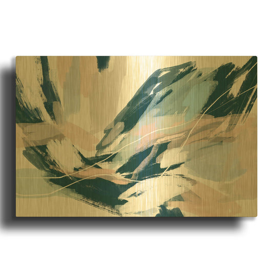 'Summer Breeze Nn' By Christov Art Gold Metal Wall Art