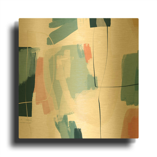 'Summer Vibes 2' By Christov Art Gold Metal Wall Art