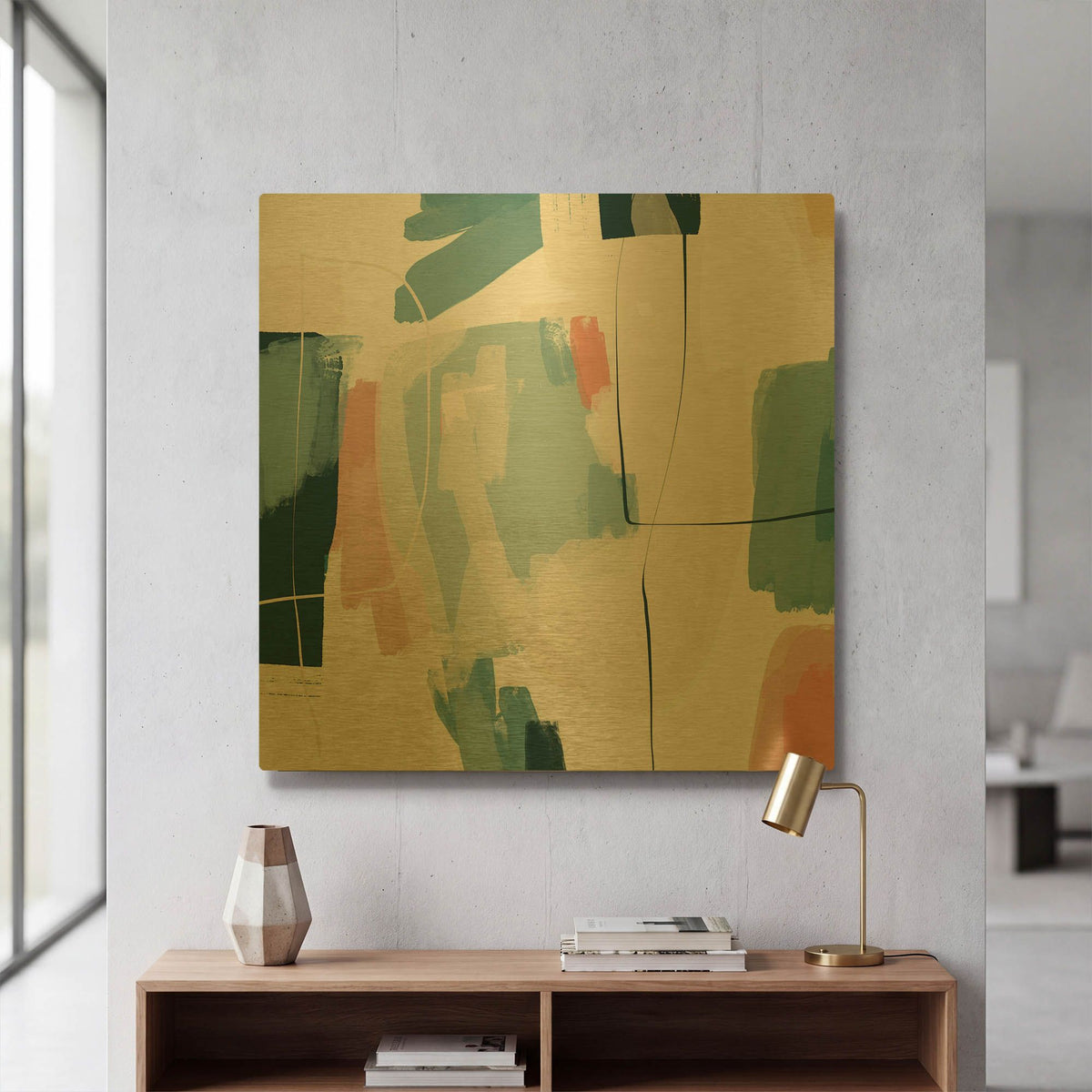 'Summer Vibes 2' By Christov Art Gold Metal Wall Art