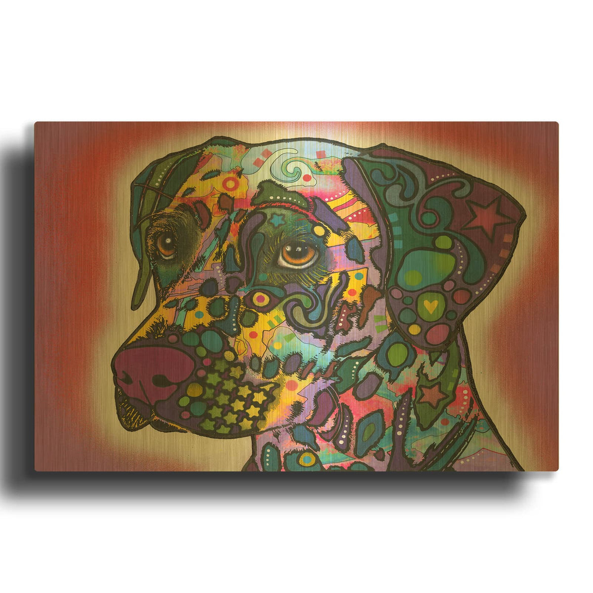 'Dalmatian' By Dean Russo Gold Metal Wall Art
